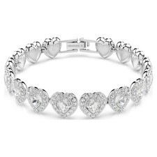 Swarovski Ariana Grande x Swarovski Tennis Bracelet, Mixed Cuts, Heart 5720860