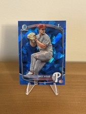 2025 Bowman Draft Chrome Sapphire Gage Wood 1st Prospect #BDC-4 Phillies