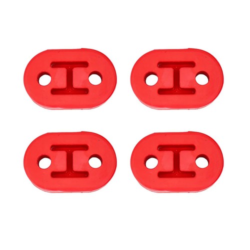 4Pcs Heavy Duty Rubber Exhaust Tail Pipe Mount Bracket Hanger Bushing Insulator - Picture 4 of 7