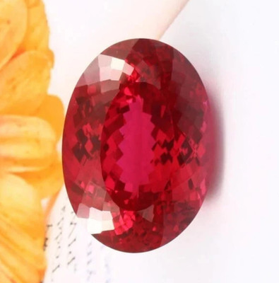 Natural 16 Ct Red Ruby Oval Cut Loose Faceted AGL Certified Gemstone