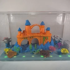 Zuru Toys Robo Alive Light Up Aquarium Fish Tank LED Turtle Reefs Water 71122SLT