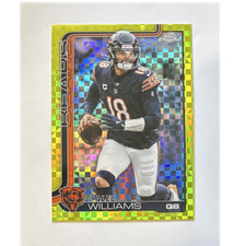 2025 Topps Chrome Caleb Williams - Lime Green X-Factor - Chicago Bears 