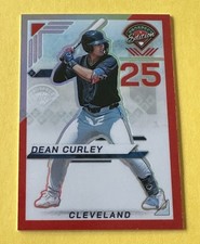 Dean Curley 2025 Panini Prospect Edition Red Ice Holo Ticket No. 48 #123/199
