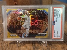 ONE OF ONE   2023-24 Prizm Ja Morant Fireworks-Gold GEM MT 10 01/10