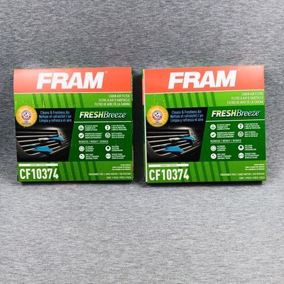 2 Pack FRAM Fresh Breeze Cabin Air Filter CF10374-05 for Toyota Vehicles