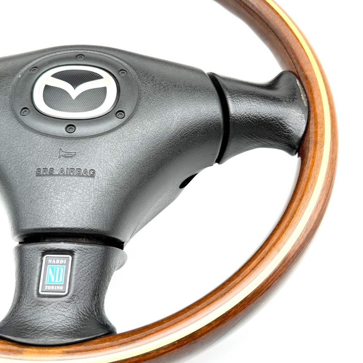 NARDI MAZDA MIATA ROADSTER Wood Steering Wheel NB8C MX-5 Good Gold