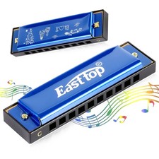 Blue Key of C Diatonic Blues Harmonica 10 Holes 20 Tones for Beginners Adults