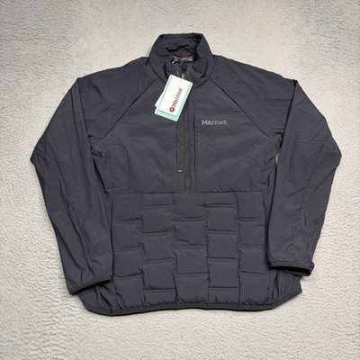Marmot Warmcube Active ALT HB Jacket Women Large Black 1/2 Zip Pullover Down