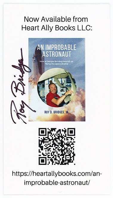 -ROY BRIDGES- NASA ASTRONAUT Signed/Autograph/Auto Space Business Card