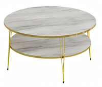 Grauer Holz-Couchtisch Modern Elegant FüR Wohnzimmer