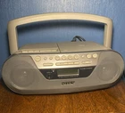 VTG SONY BOOMBOX CD PLAYER Radio Cassette Tape Recorder CD-R RW Playback CFD-S05