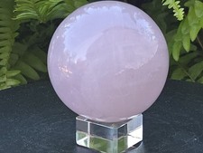 Rose Quartz Spheres (70+mm, 440+ gm) Elegant “Stone of Universal Love” Gift