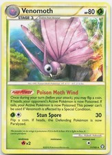 Venomoth - 11/102 (HGSS Triumphant) Rare Deck Exclusives PR Grass 011/102 2016 M