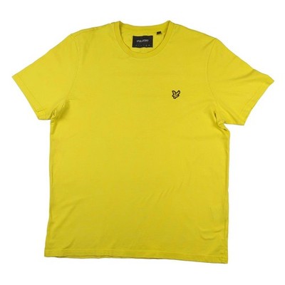 Lyle & Scott Yellow Organic Cotton T-Shirt Men s XL Classic Fit Logo Tee 4SWD