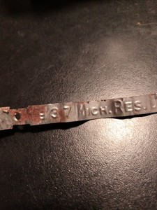 1937 Michigan Res. Deer Lic.169157 Archery Milestone: 1937 Firearm License 