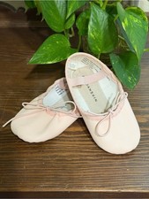 DANSKIN FREESTYLE PINK LEATHER BALLET DANCE SHOES SLIPPERS LITTLE GIRL'S Size 9
