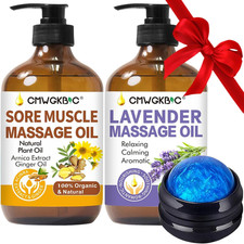Massage Oil for Massage Therapy Kit,Ginger Oil Lymphatic Drainage-Arnica Sore M
