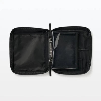 MUJI A5 Wide Organizer Case Binder Black Pocket Selectable Japan - Brand New - Image 1 of 4