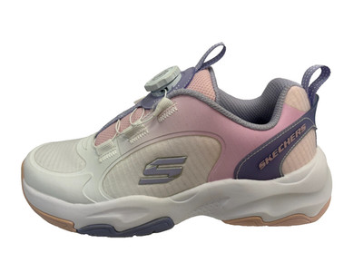 Skechers Unisex Kinder Slip-On Sneaker UK 2 US 3 EU 32 Weiß/Lila