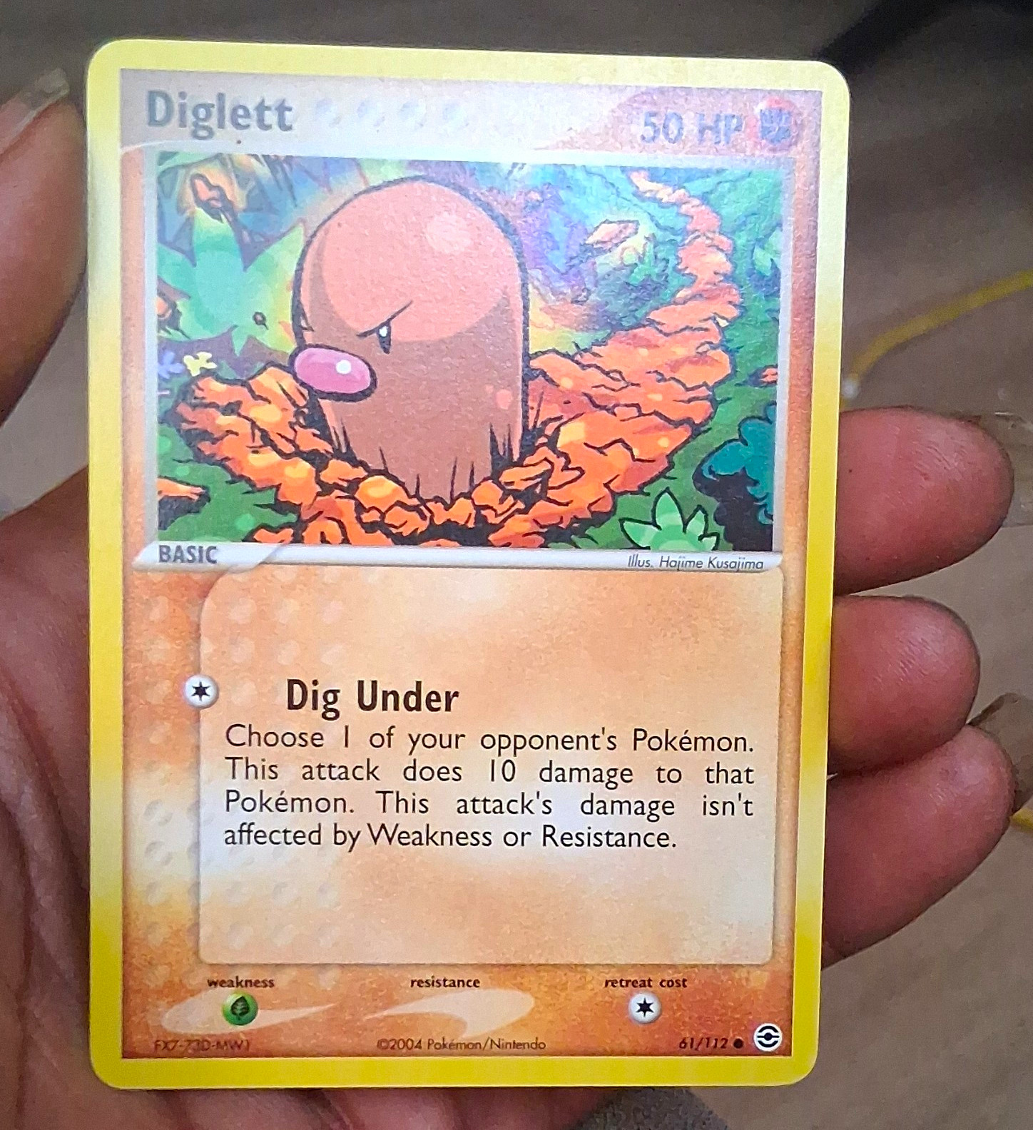 Pokemon TCG Diglett 61/112 EX FireRed & LeafGreen ENG 50HP Basic Common