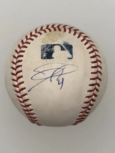 Joc Pederson Autographed Official Major League Baseball Texas Rangers