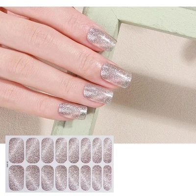 Nail Art Stickers Self-Adhesive Christmas DIY Wraps Full Cover Gel Polish ZE902