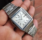 Seiko 1975 Vintage Retro Ultra Rare Auto TV White Sunburst Dial Collectible JDM