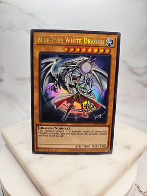 Blue-Eyes White Dragon (English JMPR-JP001 Kaiba Art) Ultra Rare Custom Card