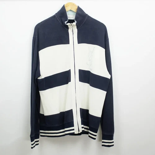SAINT LAURENT (YSL) Yves Saint Laurent Giacca con zip Navy XL
