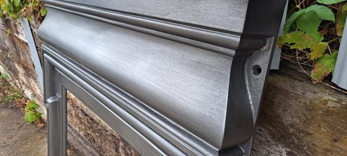 Original Antique Victorian Edwardian cast iron fireplace CAST IRON FIRE SURROUND - Picture 22 of 24