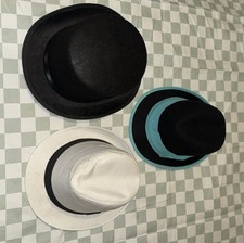 Fedora Hats Lot Sm-onesize Fits All Multicolor Pattern Dress Hats Party Hats