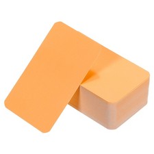 3.5" x 2" White Business Paper Tickets, 300pcs Small Index, Orange