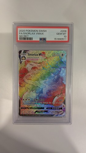 Snorlax VMAX graded PSA 10 for sale on eBay
