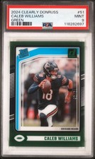 2024 Panini Donruss Clearly Rated Rookie Caleb Williams /25