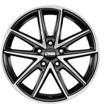 CMS C30 8.0Jx18 ET45 5x114,3 Diamond Black Gloss Alufelge Neu – 1 Stück