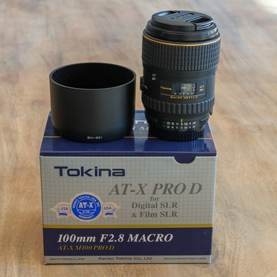 Tokina AT-X PRO D, 100mm F2.8 Macro Lens for NIKON F-MOUNT - EXCELLENT COND!