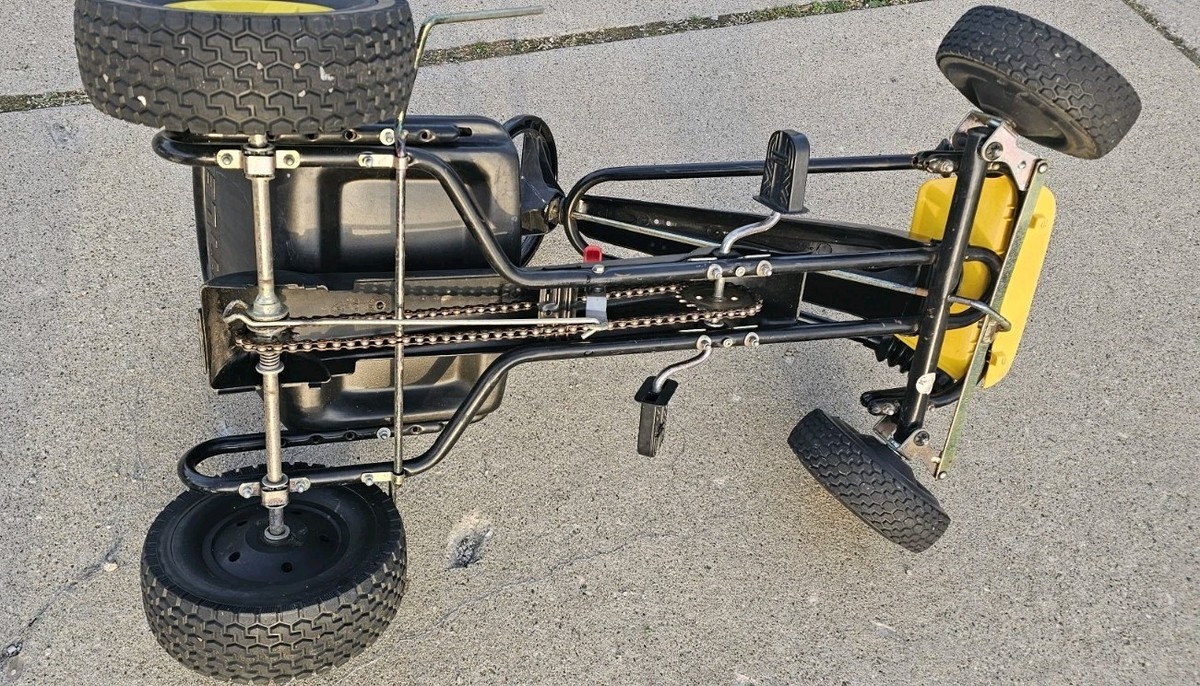 Kettcar Vintage Original Black / Yellow Pedal Car Racing Go