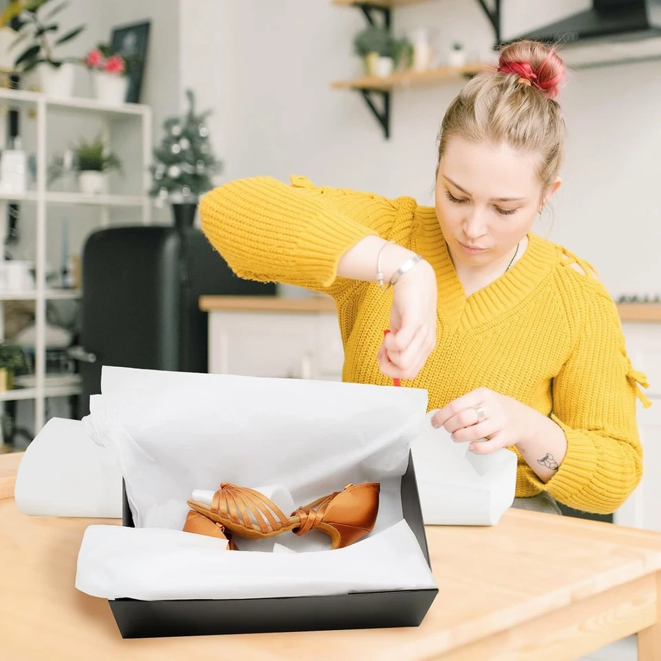 1000 Sheets White Tissue Paper Bulk - 15" x 20" Packing Paper for Moving, Gift W - Image 4 of 4