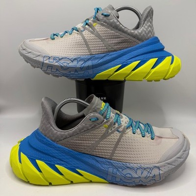 HOKA One One TenNine Running Shoes Gray Blue Yellow Men s Size 8 Womens 9