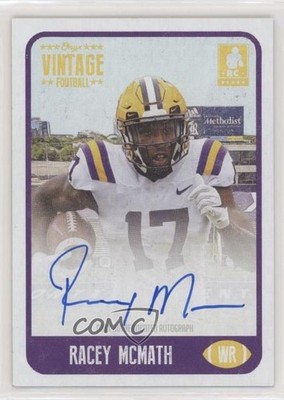 2021 Onyx Vintage Blue Ink /400 Racey McMath #FARA Rookie Auto RC 03wr