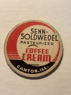 Send Soldwedel Milk Bottle Cap Canton IL ILL Illinois