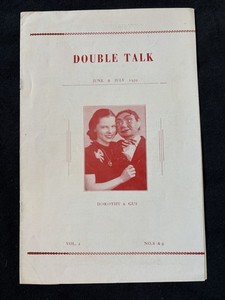 June/July 1939 Double Talk Ventriloquist Magazine - John W. Cooper