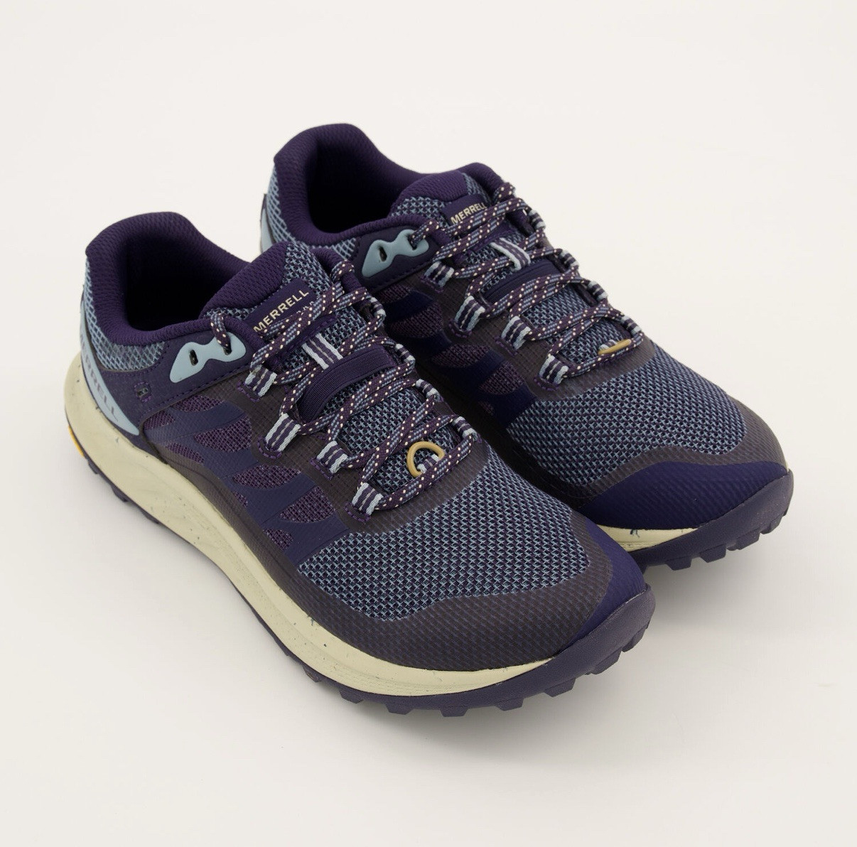 £ 145 MERRELL Merrell blu Antora 3 comode scarpe da corsa escursionismo ammortizzate UK 6 5