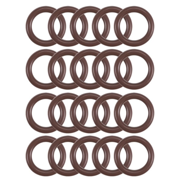 20 Fluorkautschuk O-Ringe 13Mm Od 9Mm Id 2Mm Breite Metrische Fkm Dichtung-image