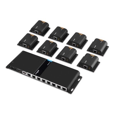 gofanco 1080p 1x8 8 Port HDMI Extender Splitter Over CAT5e/CAT6/CAT7