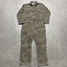 VTG 70s/80s Mossy Oak Coveralls Mens Large Camo Hunting Cotton Talon Zipper USA