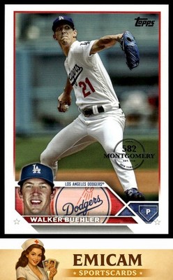 2023 Topps #391 Walker Buehler 582 Montgomery Club