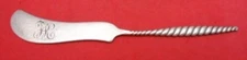 Oval Twist by Whiting Sterling Butter Spreader Flat Handle 5 1/4" Serving