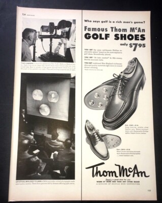 Life Magazine Ad THOM McAn Gold Shoes 1952 Ad