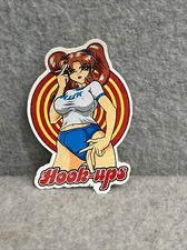 Hook-Ups Skateboard Milk Sticker Sexy Anime Girl Skateboarding STICKER